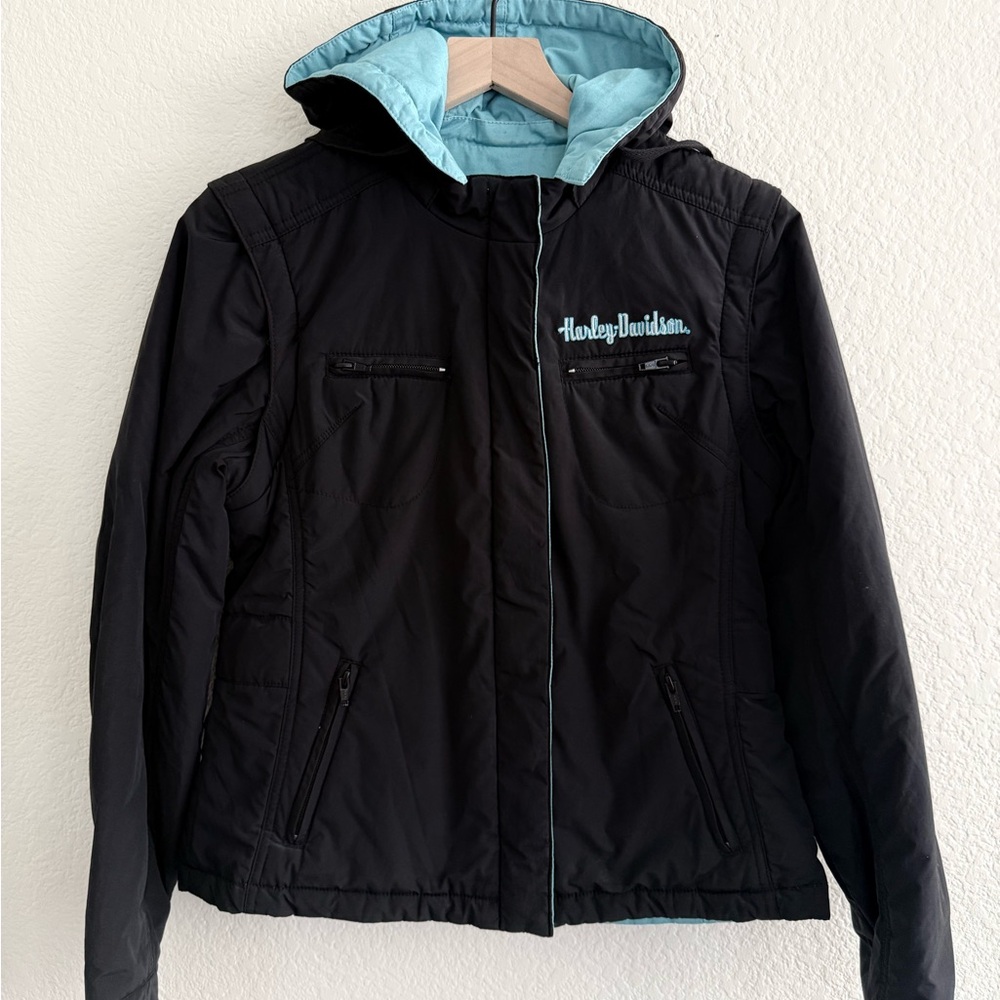 Harley-Davidson reversible Jacket with removable sleeves